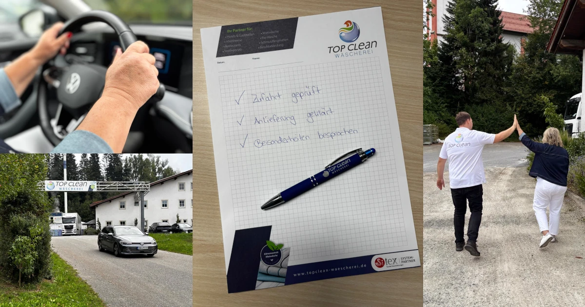 Gewerbliche Wäscherei, Wäscheservice, Neukunden-Onboarding, Mietwäsche, Textillogistik, Wäschelieferung